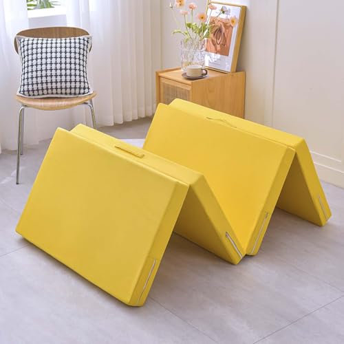 Tragbare Klappmatratze mit Griff, weicher Schaumstoff, Einzel-/Doppelmatratze für Gäste, Camping und Reisen