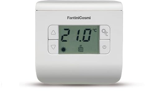 Termostato ambiente a batterie, 3 temperature bianco