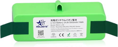 melasta 5000mAh Lithium-Ionen Ersatz Akku Kompatibel mit iRobot Roomba 500 600 700 800 Serie 880 890 861 864 866 866 675 650 655 695 680 671 640 645 790 790 780 775 770 760 595 585 561 560 550