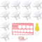 Breast Pump Flange Inserts Set – 10pcs Replacement Silicone Cushions in 5 Sizes + Cleaning Brush & Ruler – Soft, BPA-Free Compatible Pump Parts for Better Fit & Comfort (13/15/17/19/21mm)