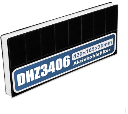 Aktivkohlefilter für Bosch DHZ3406 / DHZ3405 / 00296178/296178 Siemens LZ34500 / LZ34501 Neff Z5143X0 Constructa CD53030 Küppersbusch 537411 Dunstabzugshaube Filter Ersatz