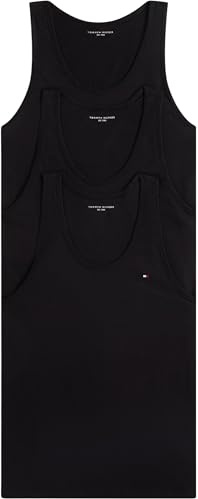 Tommy Hilfiger Herren 3P Tank Top UM0UM03867 Tank Top, Schwarz (Black/Black/Black), XL