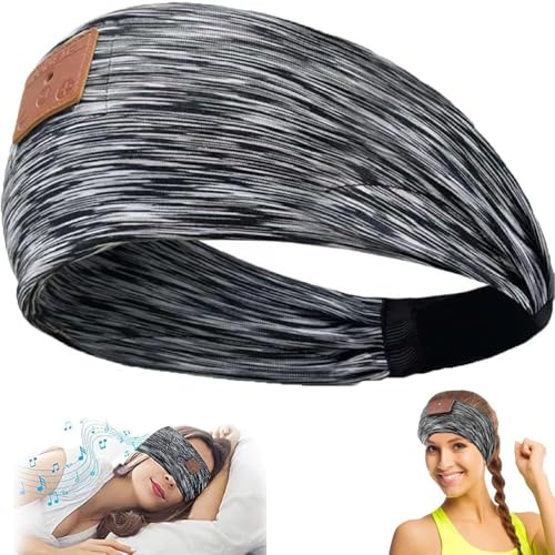 YiYunTE Schlafkopfhörer Seitenschläfer, Musik Stirnband Kopfhörer Bluetooth Schlafmaske, Noise Cancelling Sleep Headphones Schlaf Kopfhörer zum Schlafen Ski Sport Joggen Reise Gadgets