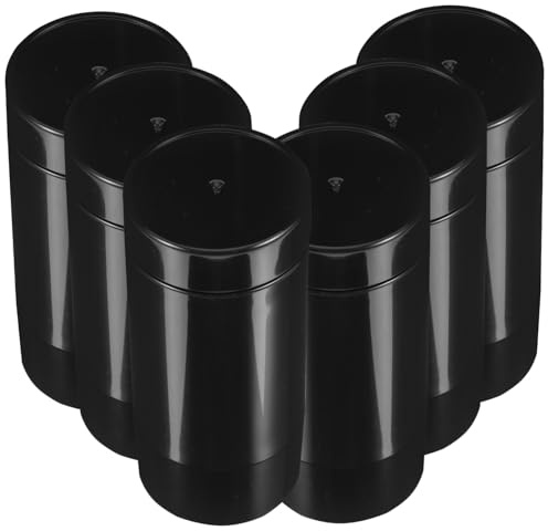 Leerer Creme Subspender 30g Schwarz aus Pp, 6 Stück Packung