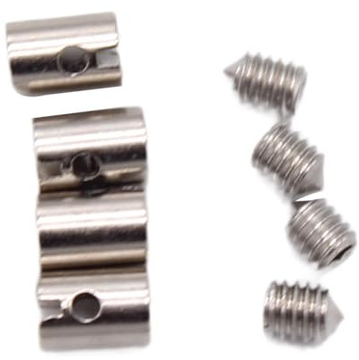 tuwiwol Throttle Cable Ends Motorcycle Scooter Quads Throttle Cable Repair Kit High Performance Metal Accessories Solderless Chokes Ends Repair Kit