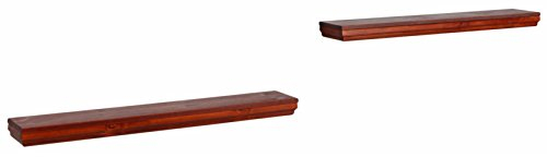 clever-moebel Wandregal 2stc. Kiefernholz kirschbaumfarben lackiert, Regal, Board