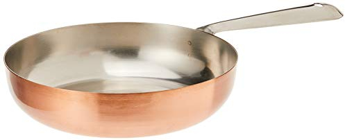 Winco DCWC-201C, 5-1/2â€Dia x 1-3/8â€H Stainless Steel Mini Fry Pan with Copper Plated Finish, Commercial Grade Stir Frying Pan, Small Sauce Pan