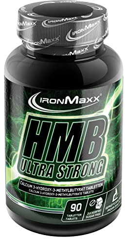 HMB Tabletten Ultra Strong 90 Stk. - ß-Hydroxy-ß-Methylbutyrat hochdosiert, Aminosäure Leucin, Ergänzung zur gezielten Sporternährung