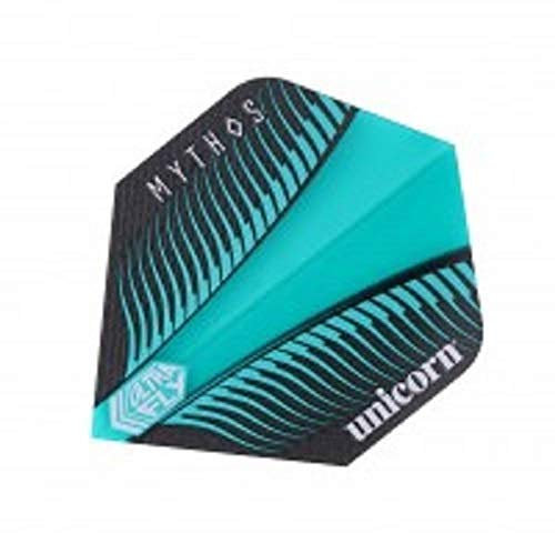 Unicorn Ultrafly Dart-Flights, Mythos, Griffin-Blaugrün, Ultra-strapazierfähiges 100-Mikron-Polyester-PET | große Flügelform