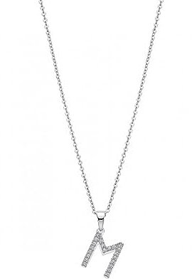 LOTUS SILVER Collier Lettre M LP1958-1/M LP1958-1/M Marque, Taille Unique, Métal, Pas de gemme