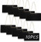 Woohome 10 PCS Mini Hanging Blackboard, Rectangle Wooden Chalkboard Message Board Signs for Party, Wedding, Thanksgiving, Christmas