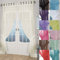 John Aird Pair Of Woven Voile Tab Top Curtain Panels. Free Tiebacks Included (Cream, 58 Wide x 90 Drop)