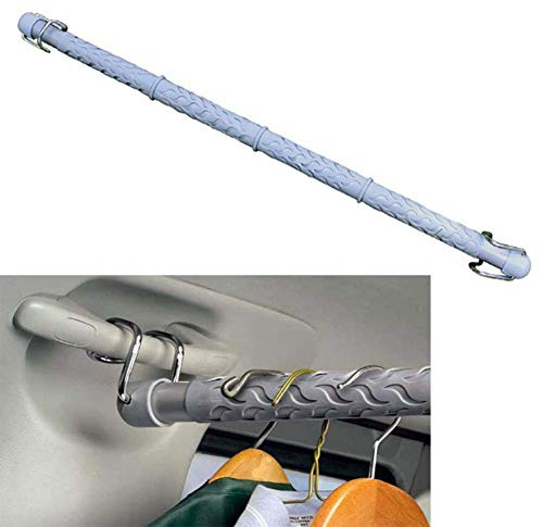 Auto Erweiterbar Kleiderbügel Bar, Auto Kleiderstange Bar, Heavy-Duty Rutschfeste Dauerhafte Kleiderstange Für Die Reise, 87-162Cm