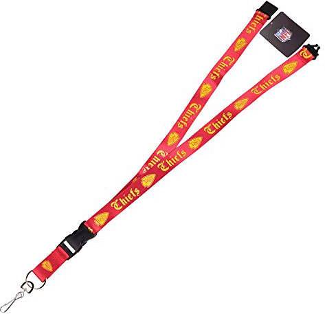 PSG NFL Kansas City Chiefs Unisex Kansas City Chiefs Lanyard Old English Red Ckansas City Chiefs Lanyard Old English Red c, Rot, Small