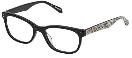 Zadig&Voltaire VZV164 Shiny Black 700K Eyewear Unisex Injected, Standard, 52