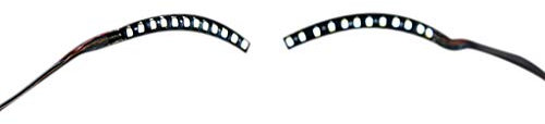 SUCHUANGUANG LED Allume Faux Cils imperméables Halloween fête paupière Cils Lumineux Faux Cils Blanc Fibre Artificielle