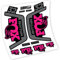 Aufkleber aus Vinyl Fox 32 Rhythm 2019 Gabel (Fuchsia)
