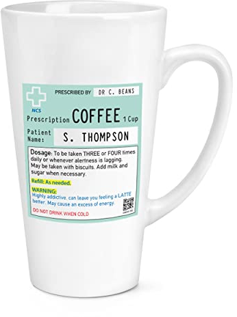 Grande tasse à café avec nom personnalisé de 500 ml