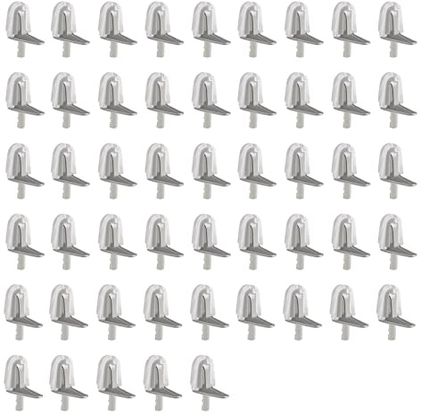 VGOL Regalstützstifte, 3 mm, Regalhalterstifte für Bücherregal, Vitrine, Kleiderschrank, Schrank, Bücherregal, Küche, 50 Stück