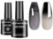 Senvenski Schwarz Jelly Gel Nagellack, Farbwechsel Gel Nagellack Farben Schwarz Weiß Grau Glitzer Stimmung Chamäleon Thermisch Temperatur UV LED Gift Set Kit (WB2-001)