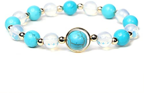 MILAKOO Naturstein Armband Damen heilsteine armband Frauen Opal Armband türkis armband edelstein
