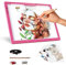 Table lumineuse rechargeable A4 avec clip, fonctionne sur piles, 6 niveaux de luminosité, panneau lumineux rechargeable pour dessin, peinture diamant, peinture, animation