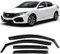 CLIM ART Windabweiser für/kompatible mit Honda Civic 2017-2022 Schrägheck X - Integrierte Regenabweiser - Autofenster Sonnen-&Regenschutz - Windabweiser Autofenster - Einfache Montage - Garantie 4 Set
