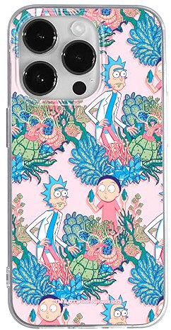ERT GROUP mobile phone case for Iphone 14 PRO original and officially Licensed Rick and Morty pattern Rick & Morty 021 optimally adapted to the shape of the mobile phone, case made of TPU