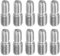 PATIKIL M10x1,5 à M12x1,75 Double Extrémité Fileté Goujon Vis Boulon, 10 Paquet 304 Inox Acier Tige Boulons Filetage Réducteur Adaptateur pour Meubles Matériel 30mm Long