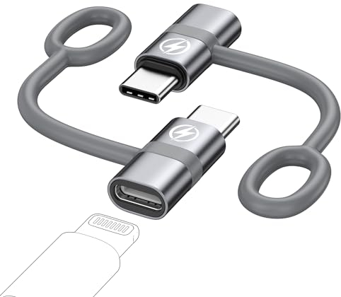 RAVIAD Adaptateur Lightning vers USB C Lot de 2, Adaptateur Lightning Femelle vers USB C Mâle, Charge Rapide pour iPhone 15 Series, Galaxy S24/S23, MacBook, Pad, Pixel et d'autres Appareils de Type C