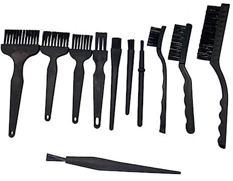 jojofuny 11pcs Static Brush Set for Mobile Phone Components Cleaning Kit Keyboard Brush for Dust Removal Cpu and Phone Screens