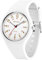 Forrader Montre de sport analogique unisexe étanche pour infirmières, professionnels de la santé, femmes, hommes, étudiants, cadran lumineux facile à lire, bracelet en silicone, Blanc/or rose., Sangle