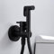 IMEX - Grifo Bidet para WC Empotrado Negro | Ducha para Water con Agua Fria y Caliente | Ducha Higiénica para Inodoro con Rociador Bidet | Griferia Sustituto de Bidet | Serie Múnich
