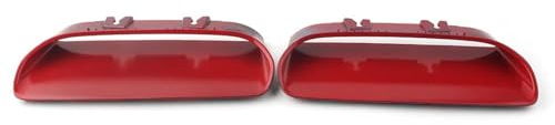 WIRMEC Grill Für Dodge Für Challenger Für Redeye 2019-2020 68378081AB/68378080AB 2 Stücke Haube Blenden Front Grille Trim Zubehör Frontgrill(Color:Rot)