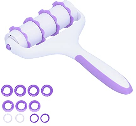 Rullo Taglierina per Fondente Strumento di Cottura Fai-da-te Decorazione di Precisione per Torte Appassionati di Pasticceria Coltello a Rullo Viola