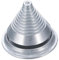 sourcing map 1 equilibrador de cuchillas para cortacésped, aleación de zinc, sacapuntas universal después de afilar para taladro eléctrico, taladro manual, cuchillas de cortacésped, color gris