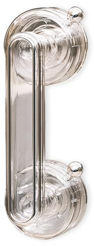 YIDELAI- manija de puerta de ventosa, reposabrazos de puerta de empuje de cocina, fácil de instalar, adecuado para ventanas, puertas de empuje de vidrio (L-Transparent colorless)