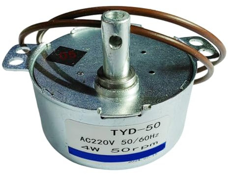Ruarby TYD-50 Small Synchronous Motor 220V-240V 50RPM CCW Electric Gear Motor Cup Turners Synchronous Motor For Tumblers