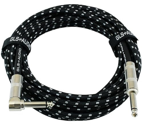 ELAORY 6.35 mm Gitarrenkabel Klinkenkabel 6M, Instrumentenkabel Elektrisches Instrumentenkabel Bass/Gitarren Lautsprecherkabel für Verstärker