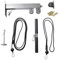 Ziabxhn Cable Pulley System | Workout Pulley System | Stainless Steel Wall-Mounted Weight Pulley System | Low Row Cable System | Cable Pulley System With 220 Lb Bearing Load For Gym Fitness