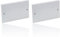 Merriway BH02677 Electric Switch Socket Double Blank Plate - White (Pack of 2)