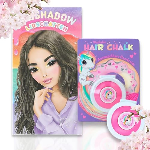Ylvi Haarkreide + TOPModel Lidschatten Set BEAUTY and ME - Farbenfrohe Styles für Haare und Make-up