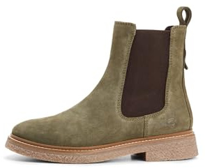 camel active Damen Chelsea Boot aus Veloursleder