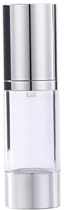 Airless Pump Bottle Jar Empty Refillable Cream Container Vacuum Travel Bottle Press Pump Bottle for Lotion 50ML