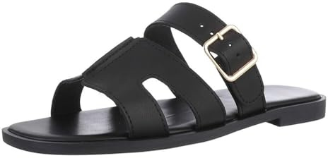 Ital Design Damen Sandalen mit Schnalle und Blockabsatz, runde Spitze