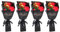 RepiceFinem 4 PCS Bouquet de fleurs de savon rose romantique exquise idéal pour la décoration de bureau de la Saint-Valentin et divers x de vacances d'une taille d'environ 22 5 x
