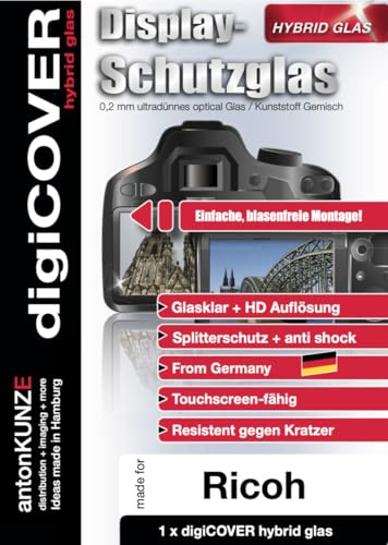 digiCOVER Hybrid Glas Displayschutz passgenau für Ricoh GR IV
