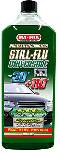 Ma-Fra, Still-Flu Universale, Liquido Protettivo Permanente per Radiatori con Duplice Azione Anticongelante e Refrigerante, 1000ml