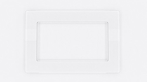 Focus Plastics DOUBLE LIGHT SWITCH SOCKET COLOURED ACRYLIC SURROUND FINGER PLATE - HUGE COLOUR CHOICE (Clear)