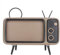 Retro telefono cellulare Altoparlante Bluetooth a forma di TV con audio HD Adatto per smartphone portatile da 6 pollici con altoparlante portatile Mini amici e familiari(Grigio)